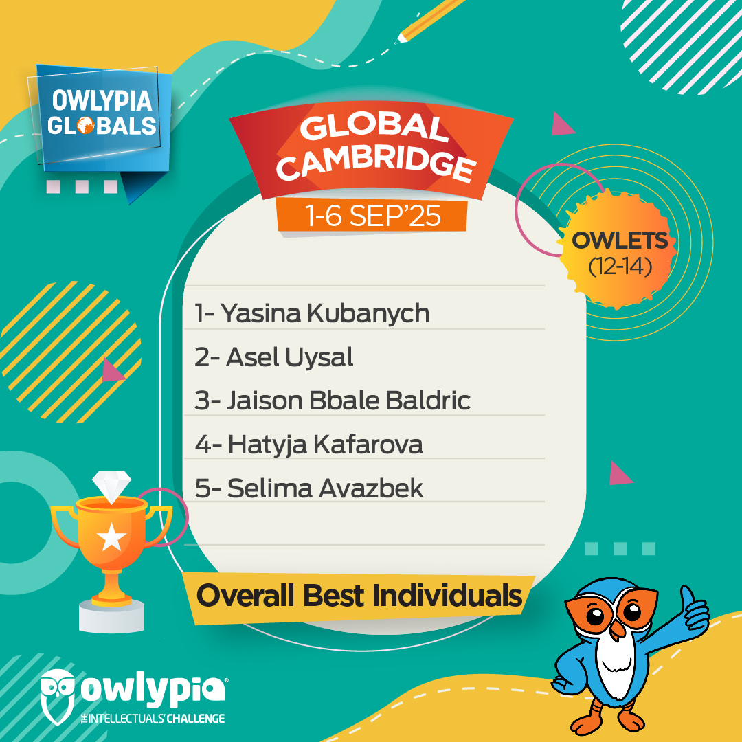 Owlypia competition results showing student achievements and awards ceremony